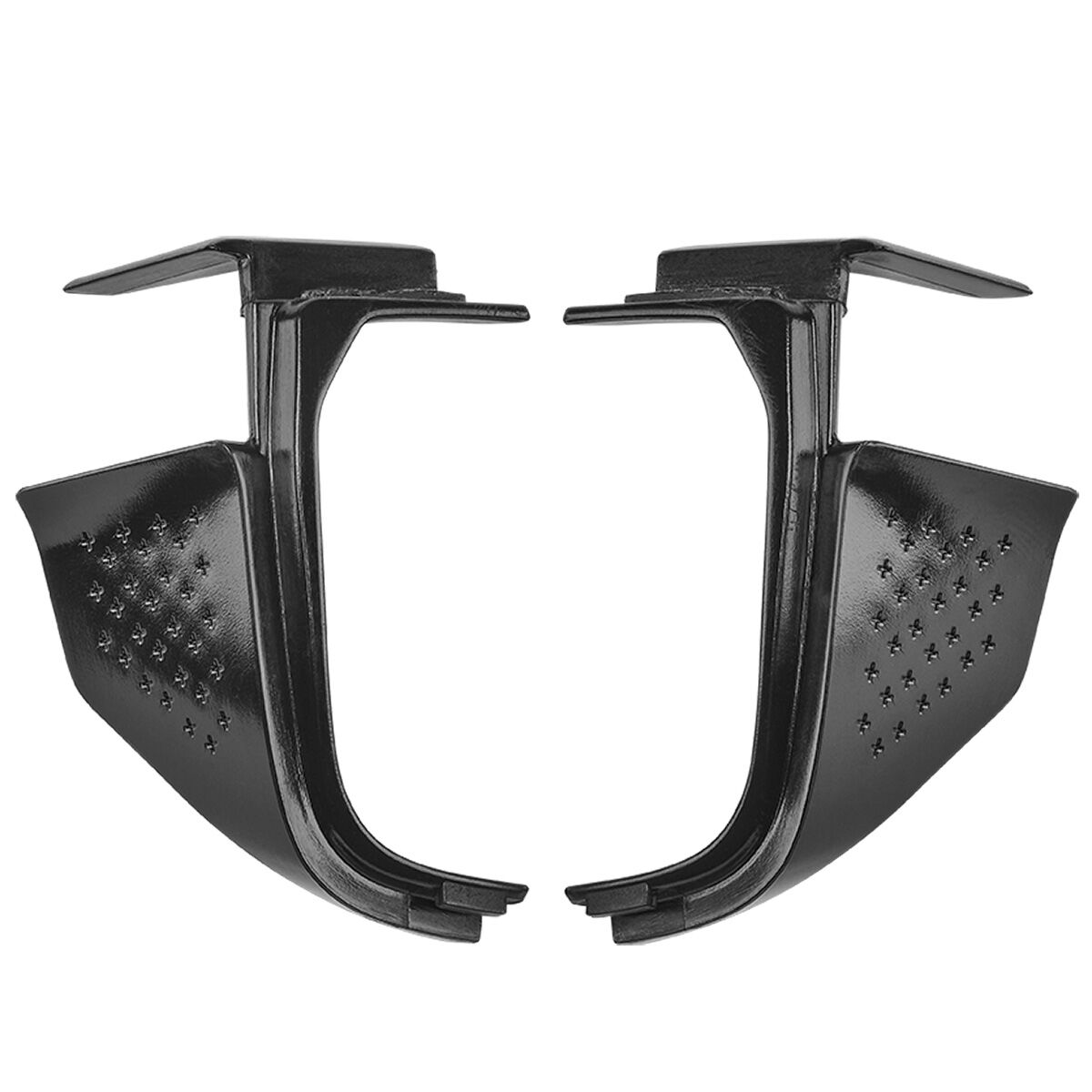 HELM TECH SIDE SHIELDS, Unfinished Satin Black-No Lens Reference, hi-res image number null